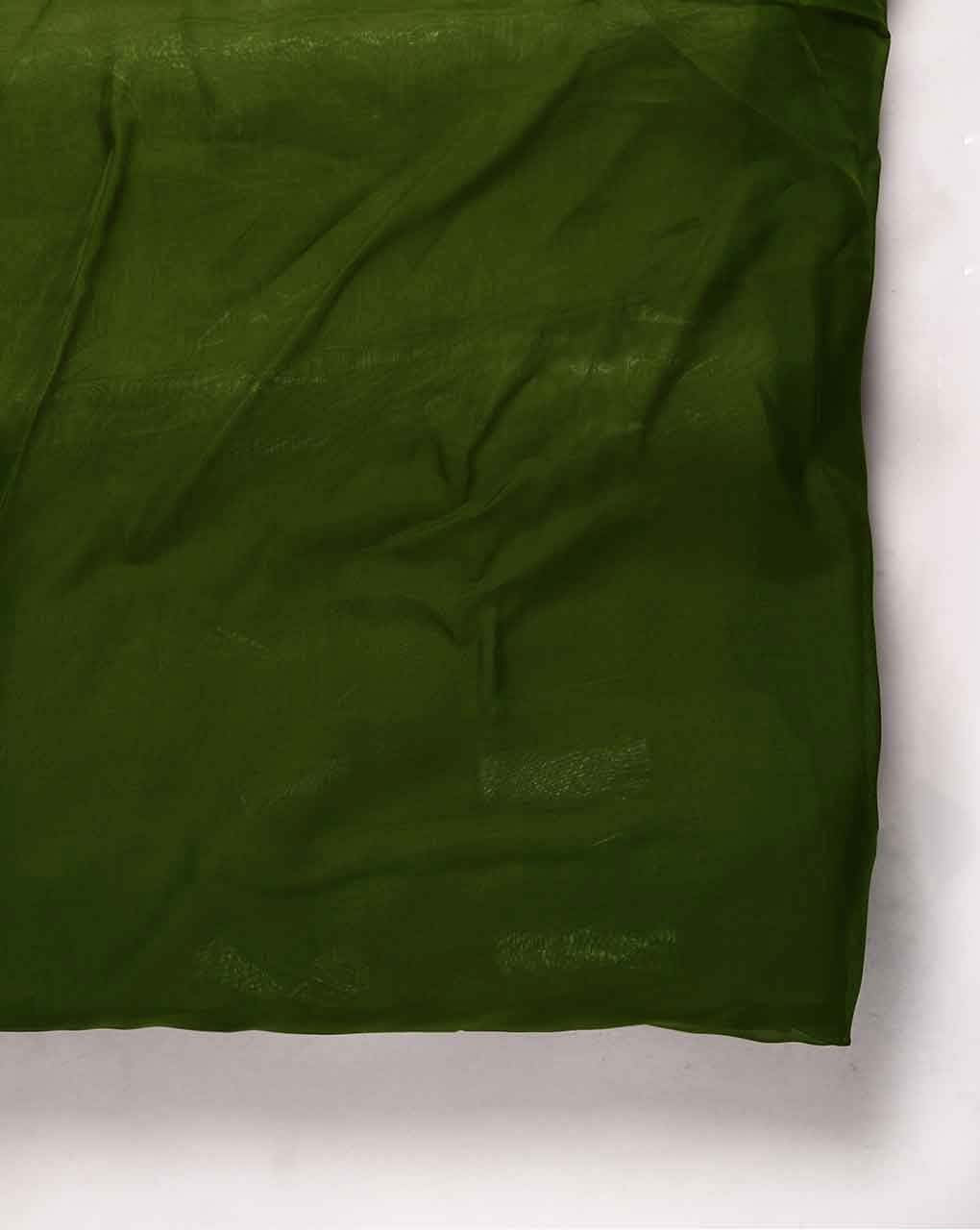 Green Viscose Organza Mill Dyed Fabric 5.5 kg