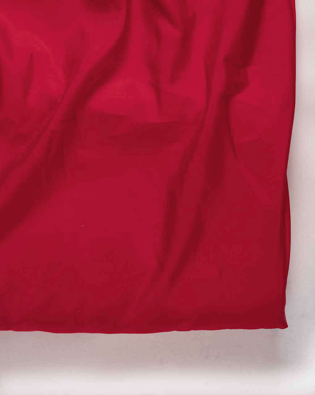 Red Poly Viscose Mill Dyed Fabric (Roman Silk) 8.5 kg