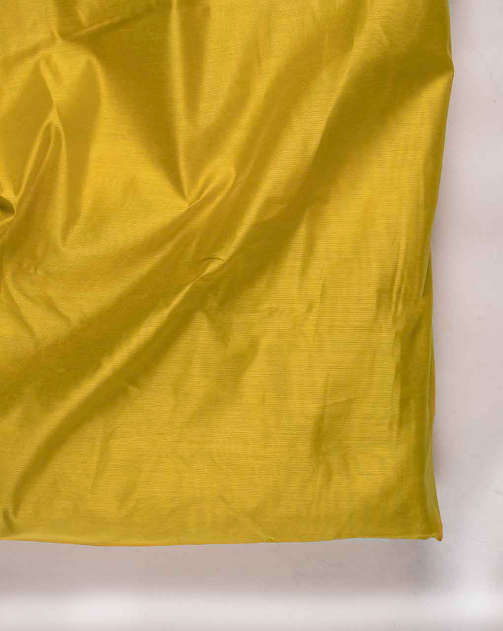 Yellow Poly Viscose Mill Dyed Fabric (Modal Chanderi) - 6 kg