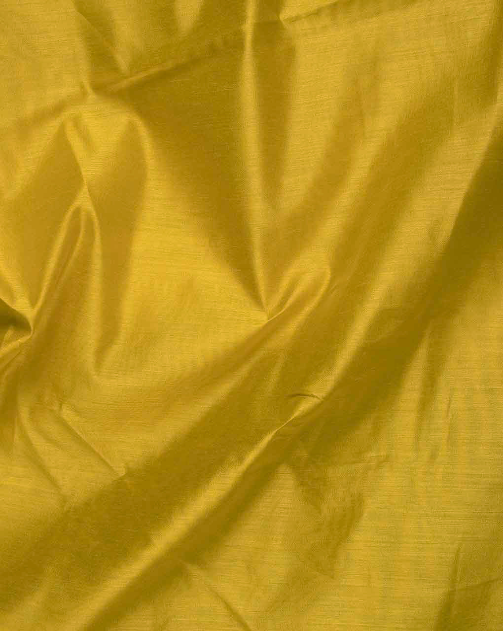 Yellow Poly Viscose Mill Dyed Fabric (Modal Chanderi) - 6 kg