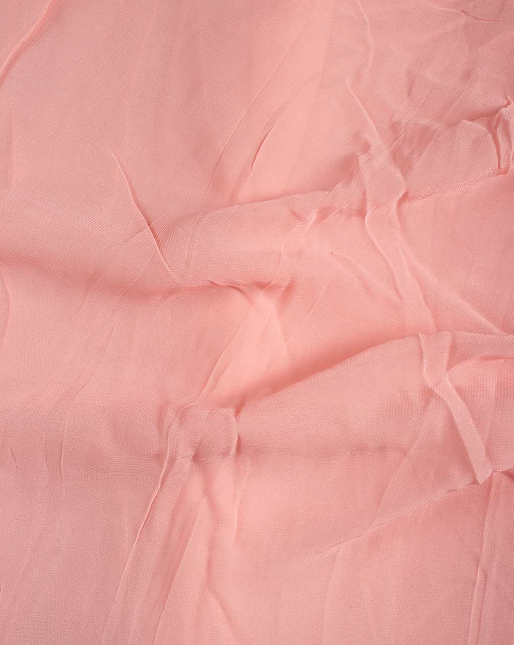 Pink Viscose Georgette Mill Dyed Fabric - 8 kg