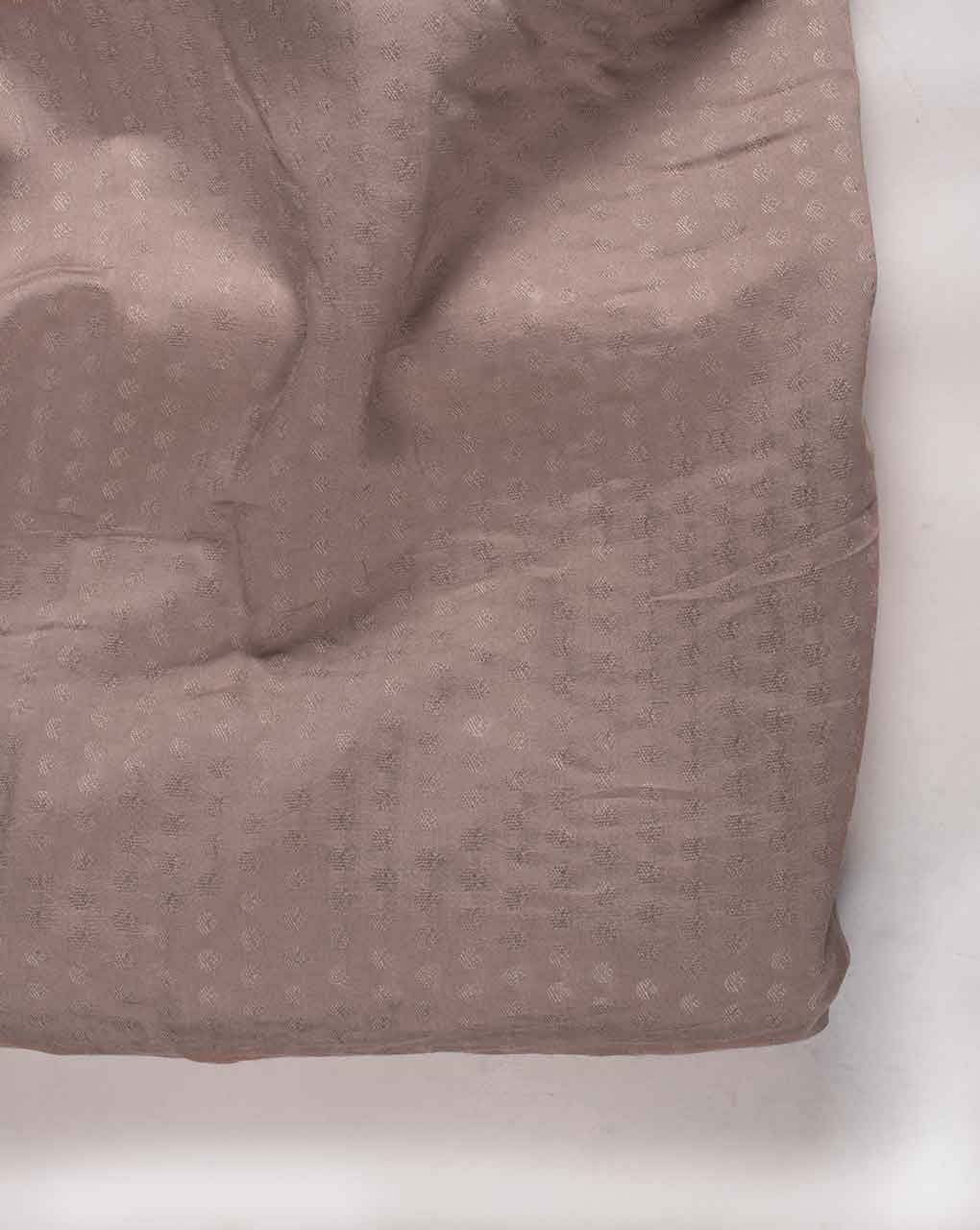 Brown Poly Viscose Dobby Mill Dyed Fabric 58" - 12 kg