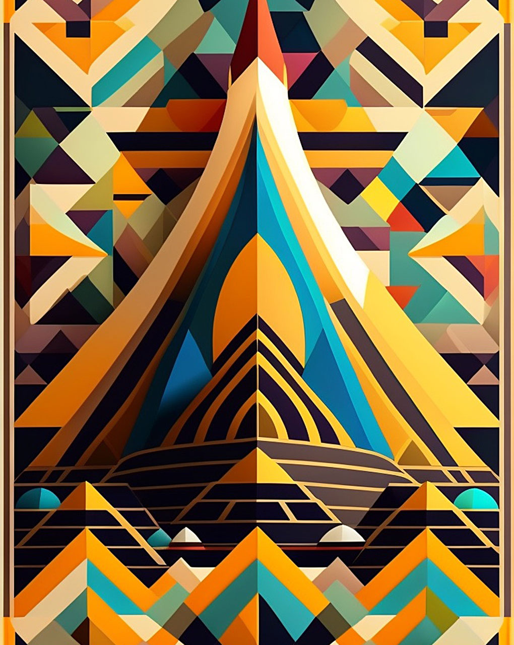 Geometric Digital Print