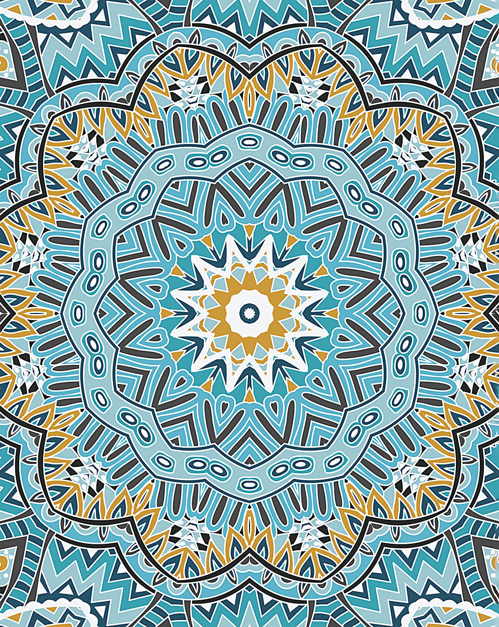 Mandala Digital Print