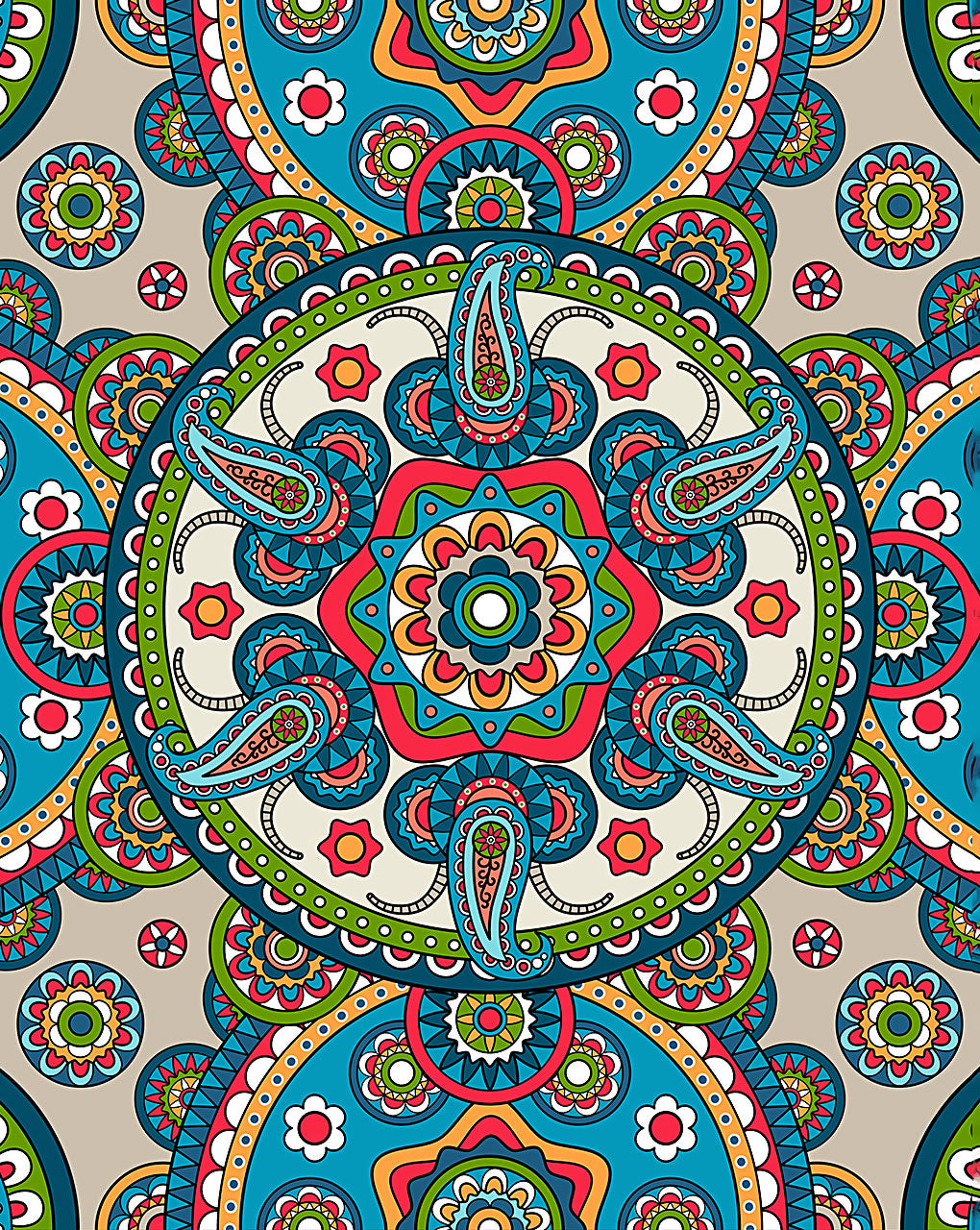 Mandala Digital Print