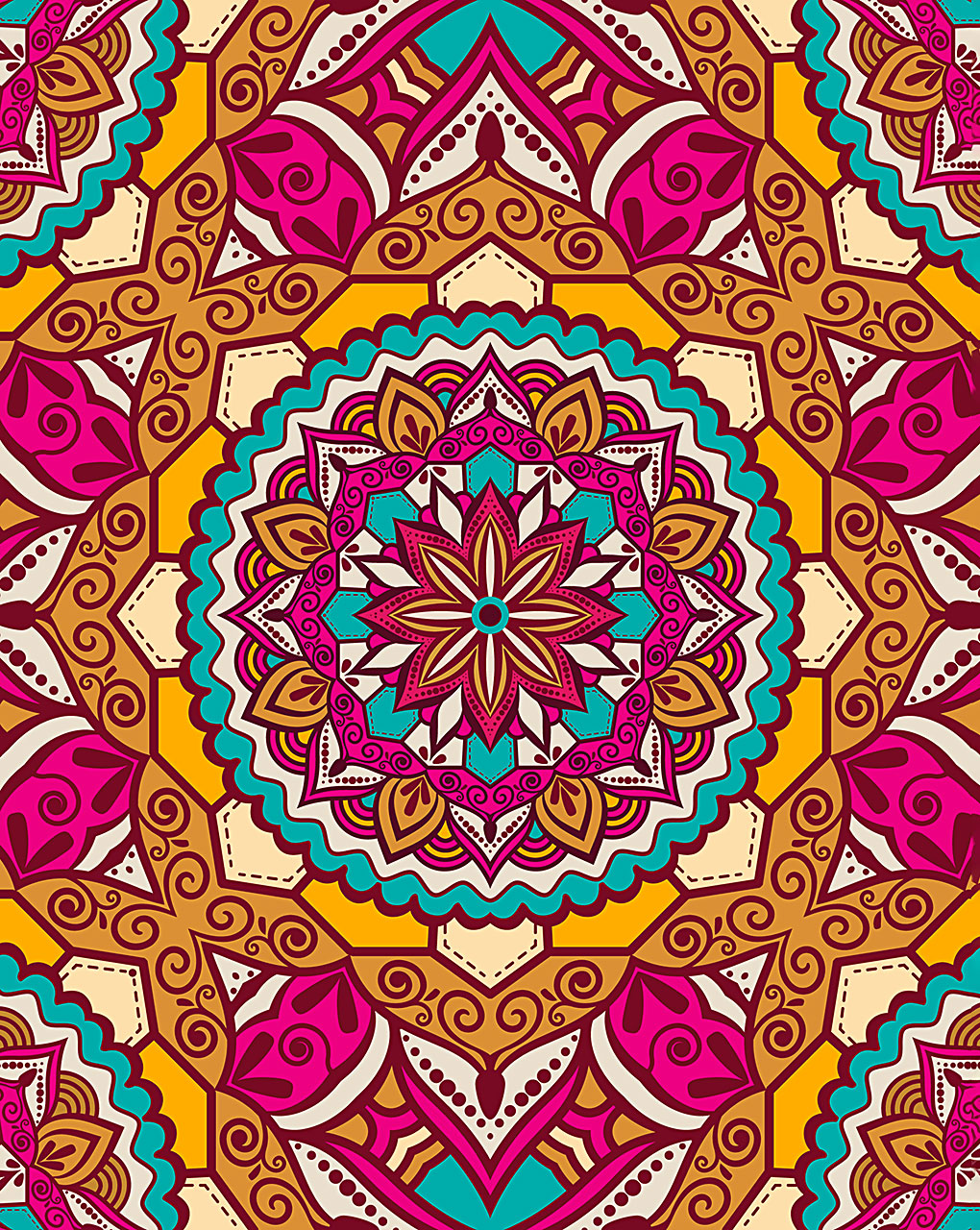 Mandala Digital Print