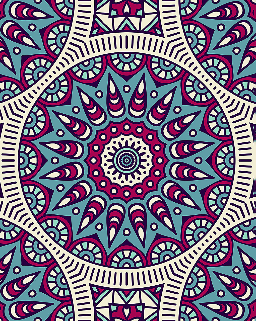 Mandala Digital Print
