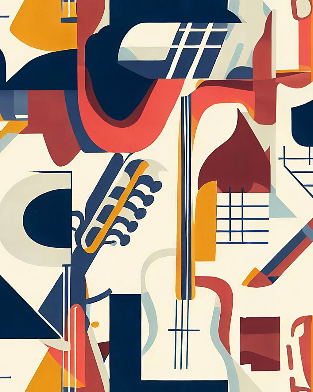 Modern Geometric Digital Print