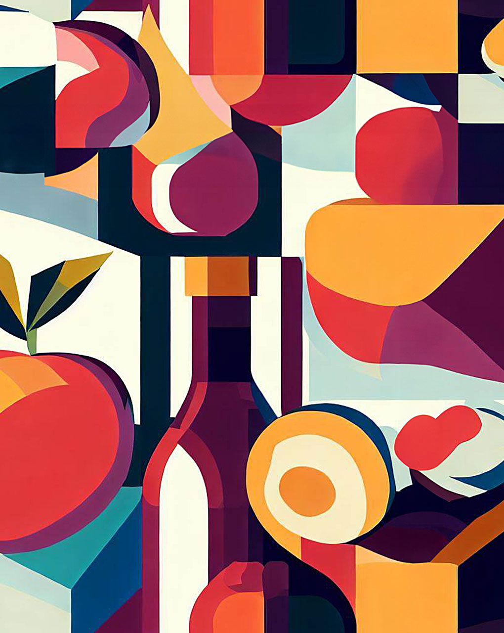 Modern Geometric Digital Print