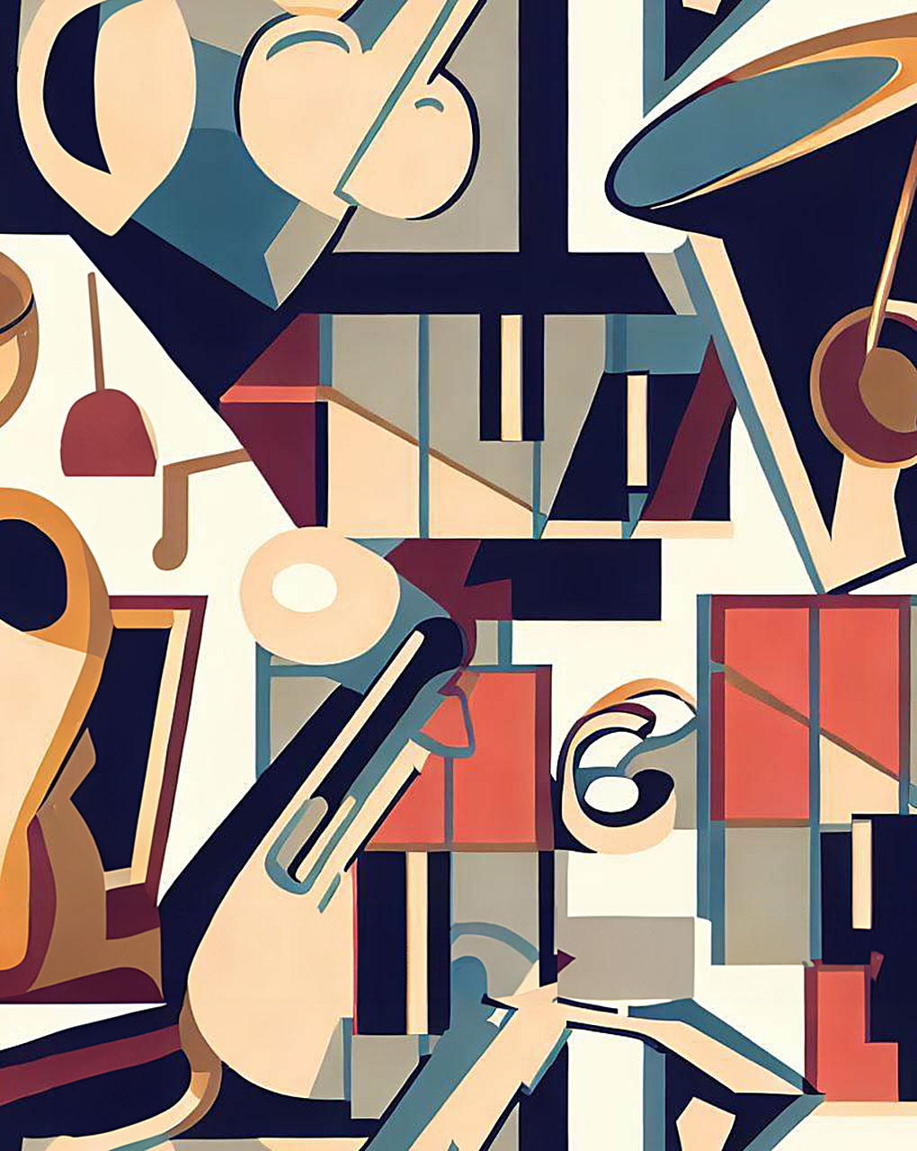 Modern Geometric Digital Print