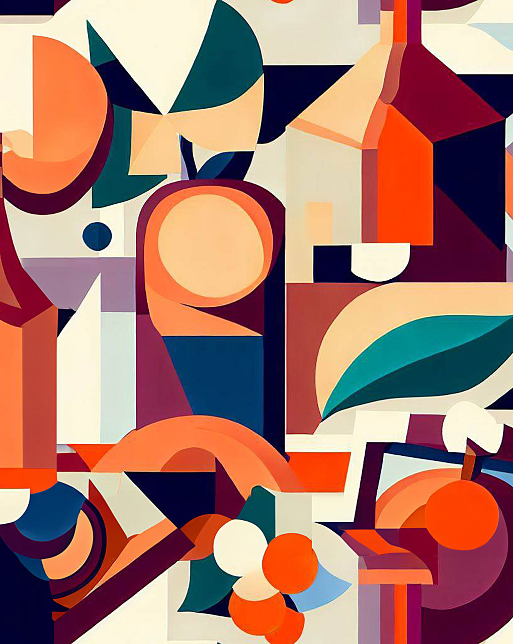 Modern Geometric Digital Print