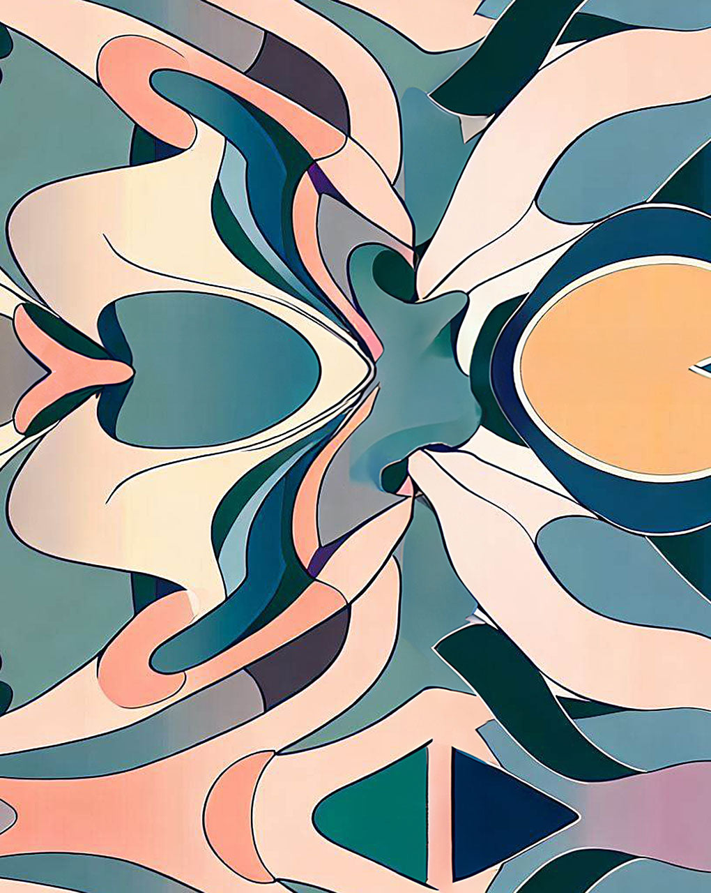 Modern Geometric Digital Print