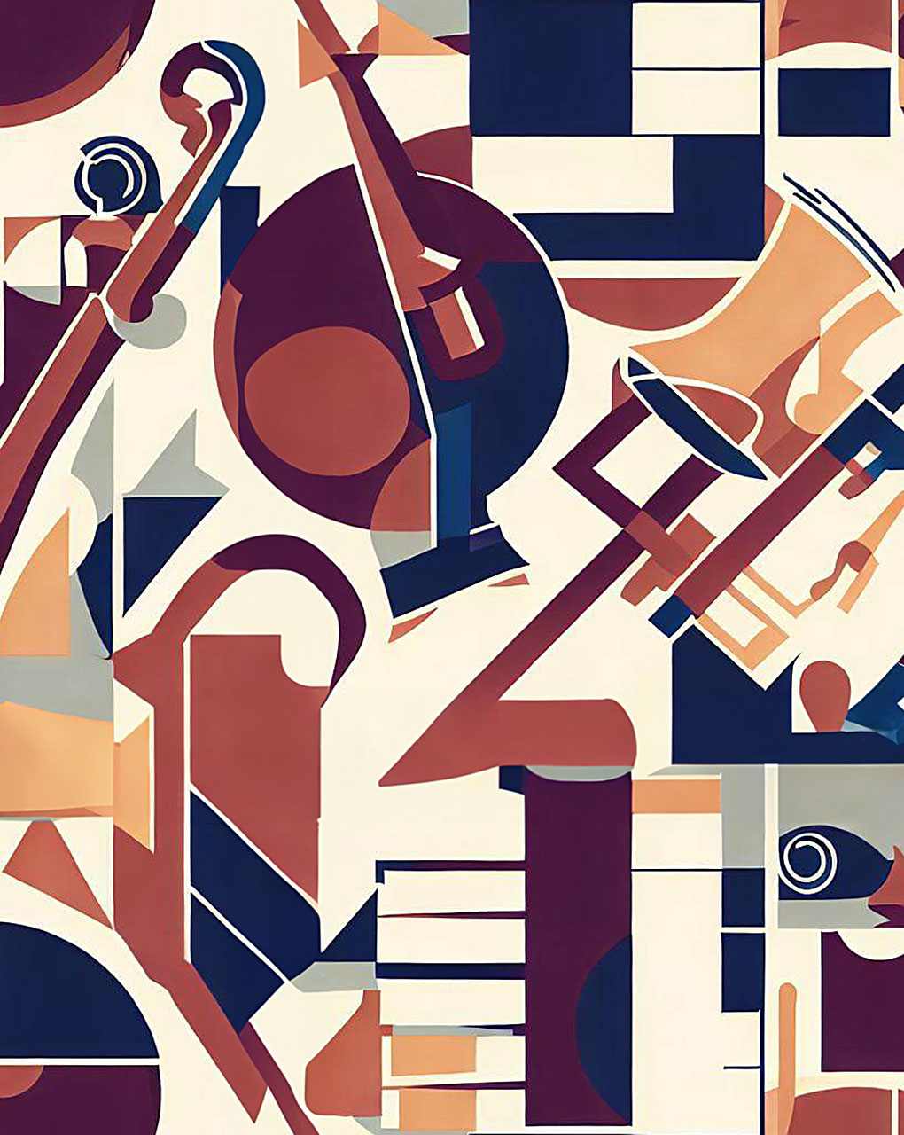 Modern Geometric Digital Print