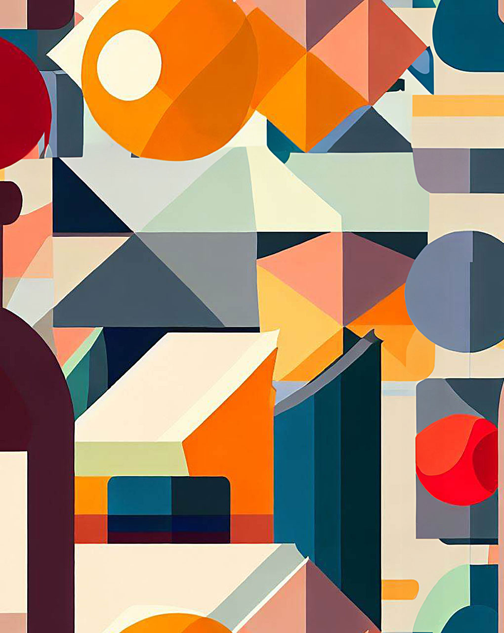 Modern Geometric Digital Print