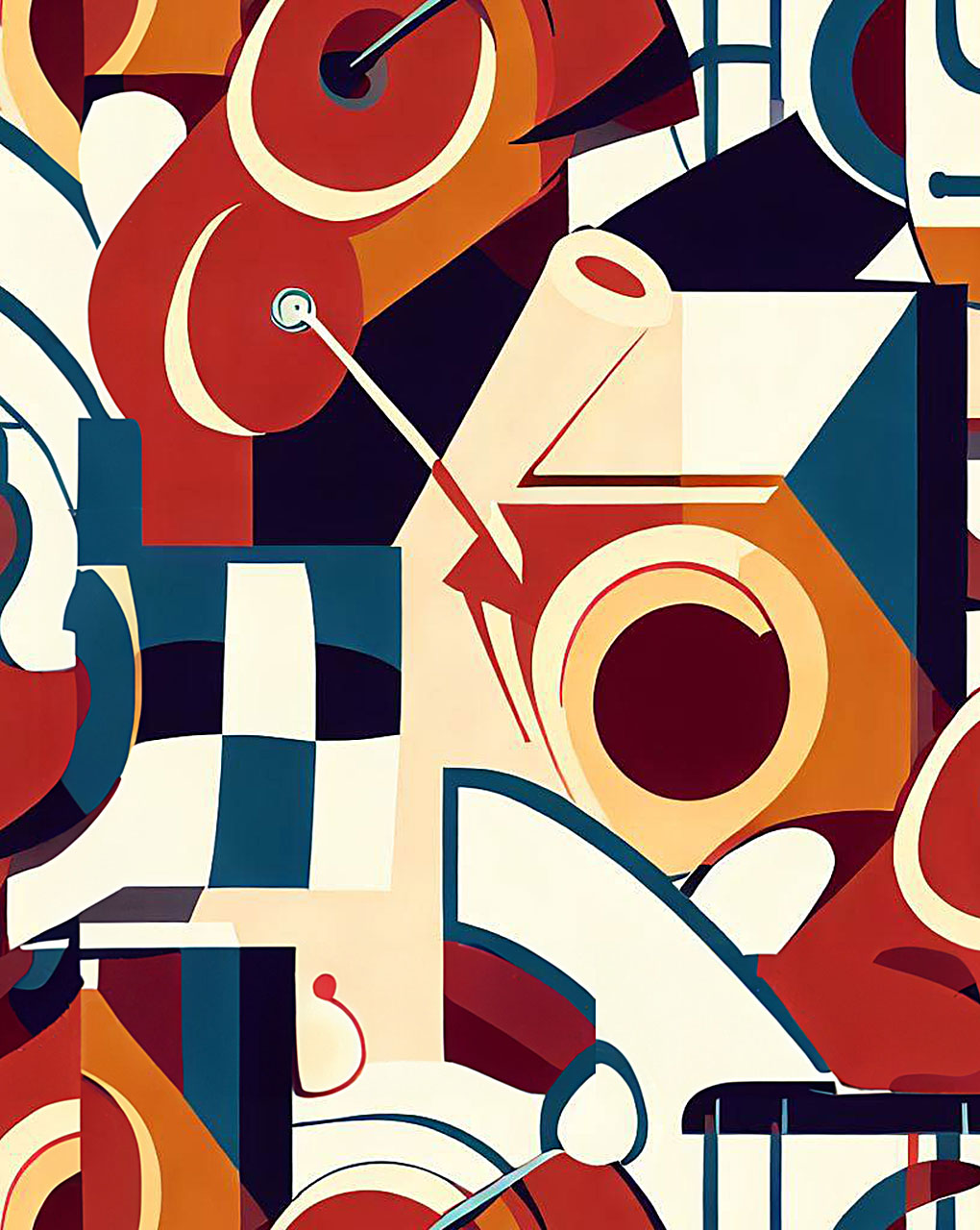 Modern Geometric Digital Print