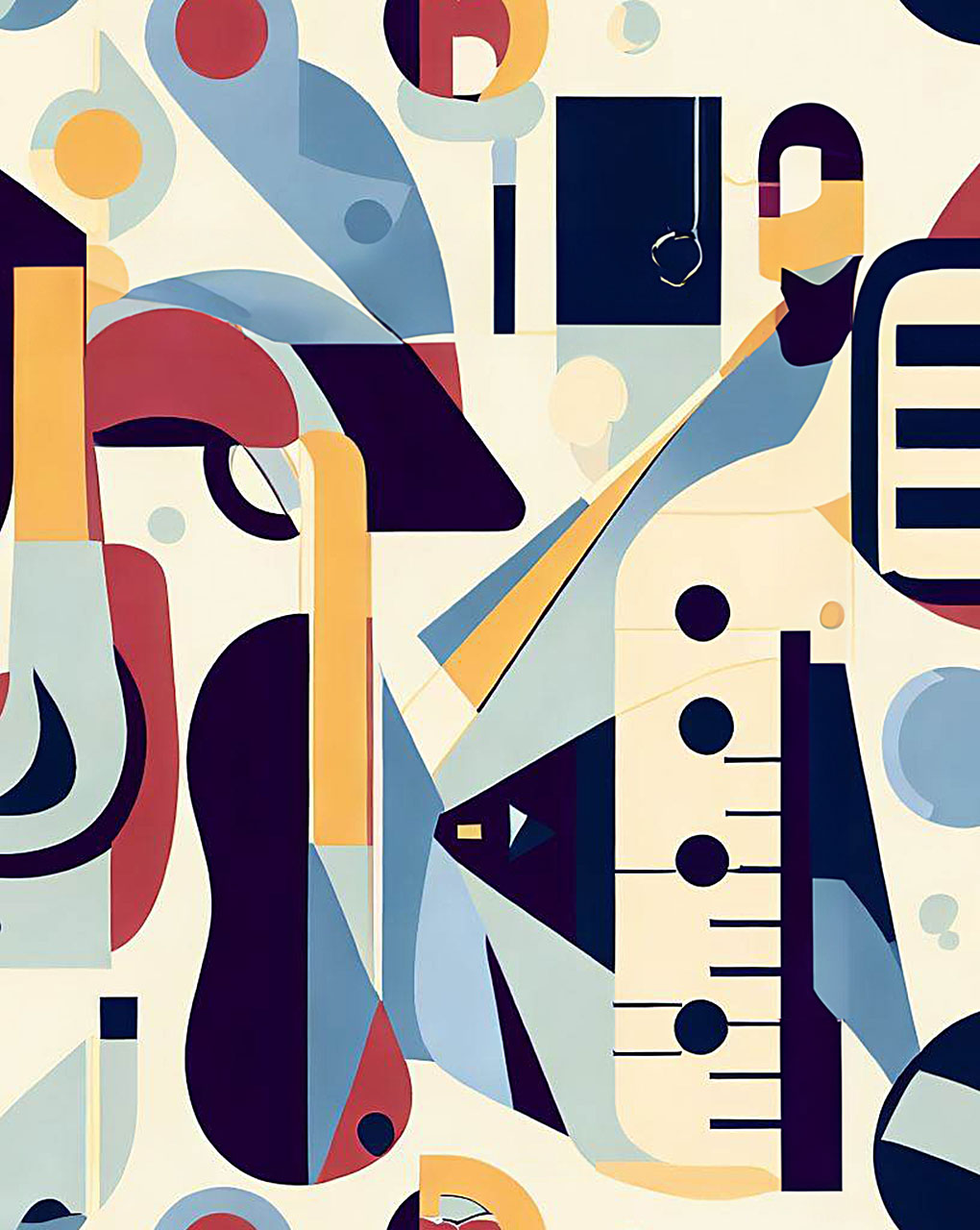 Modern Geometric Digital Print