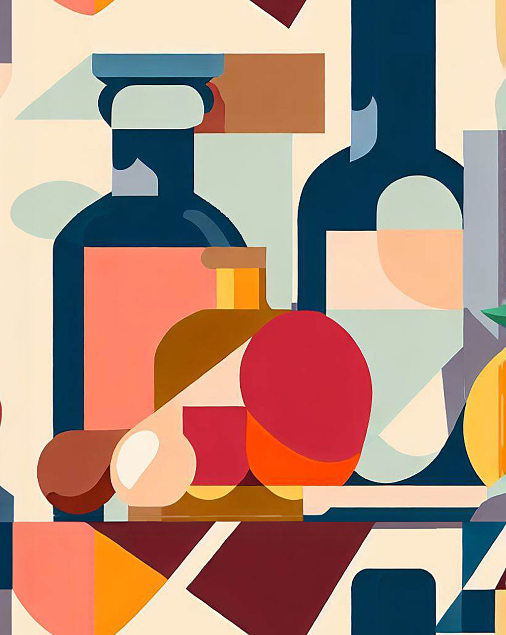 Modern Geometric Digital Print