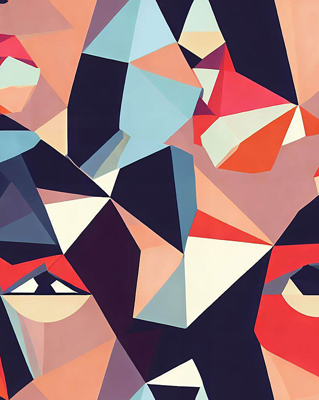 Modern Geometric Digital Print