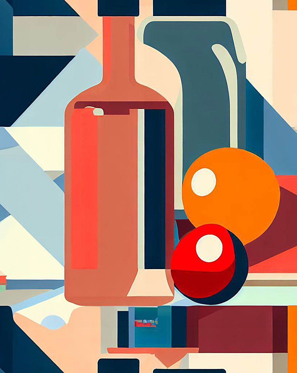 Modern Geometric Digital Print