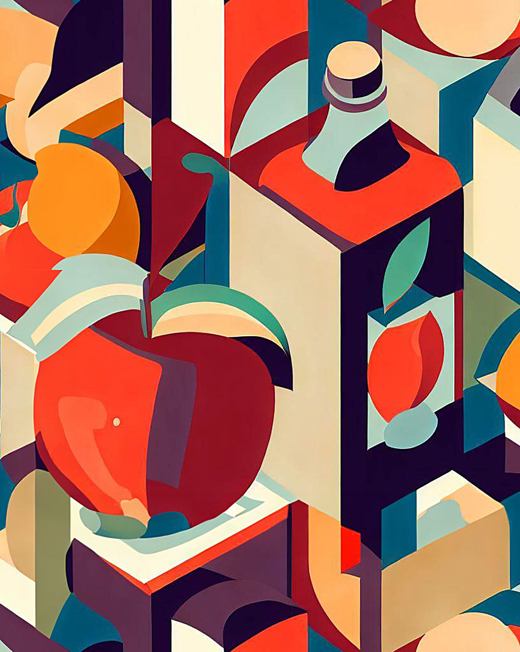 Modern Geometric Digital Print