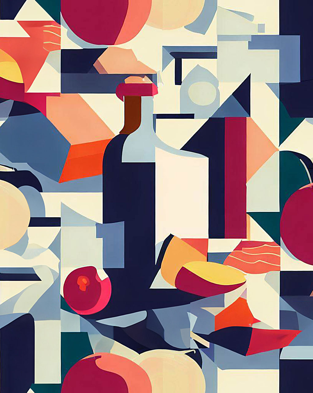 Modern Geometric Digital Print