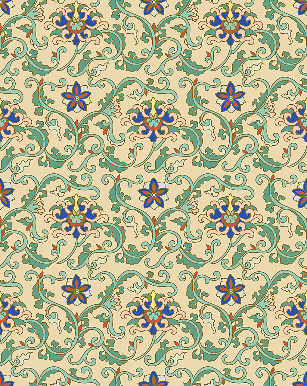 Mughal Digital Print