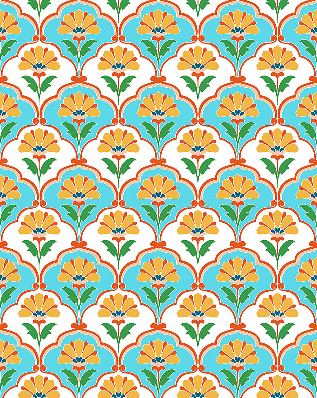 Mughal Digital Print