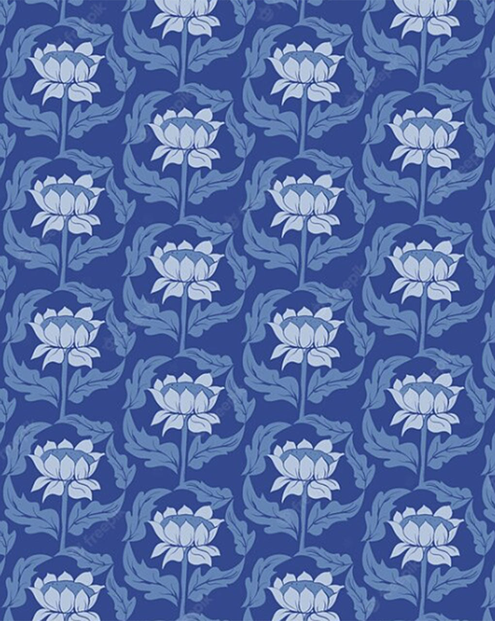 Blue Pottery Digital Print