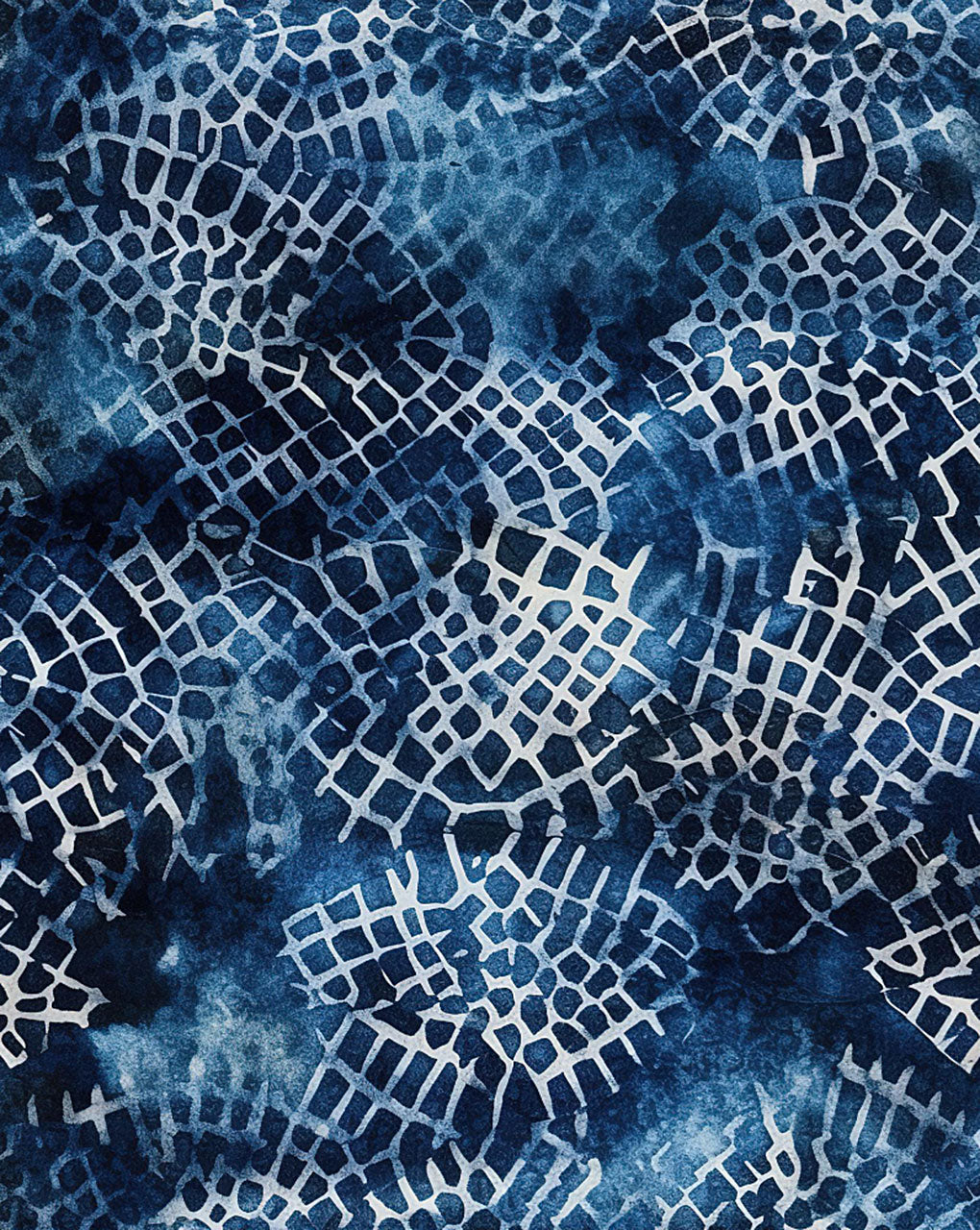 Blue Pottery Digital Print