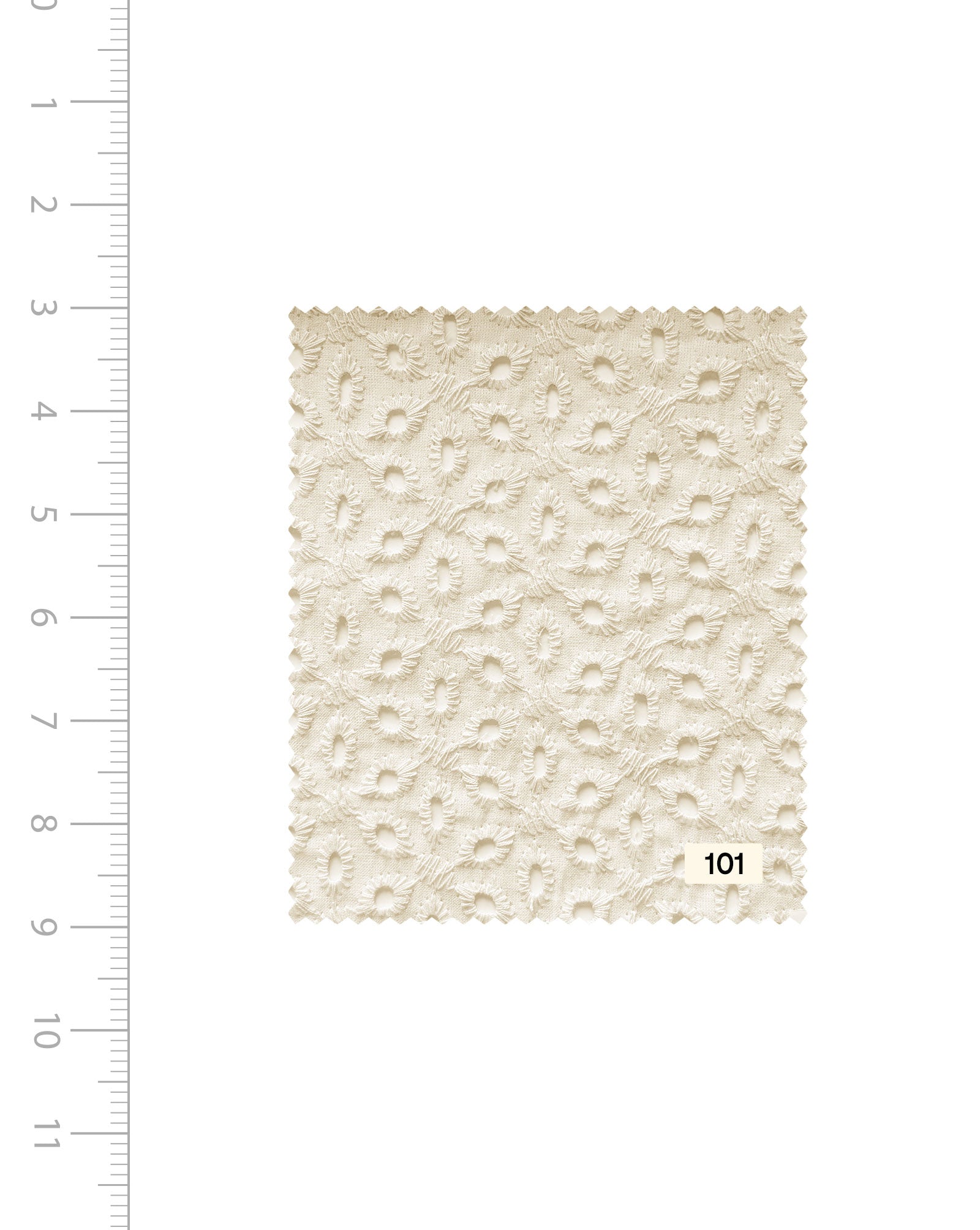 Schiffli Embroidery Cotton Fabric 46" (Greige) - 005 For Sale