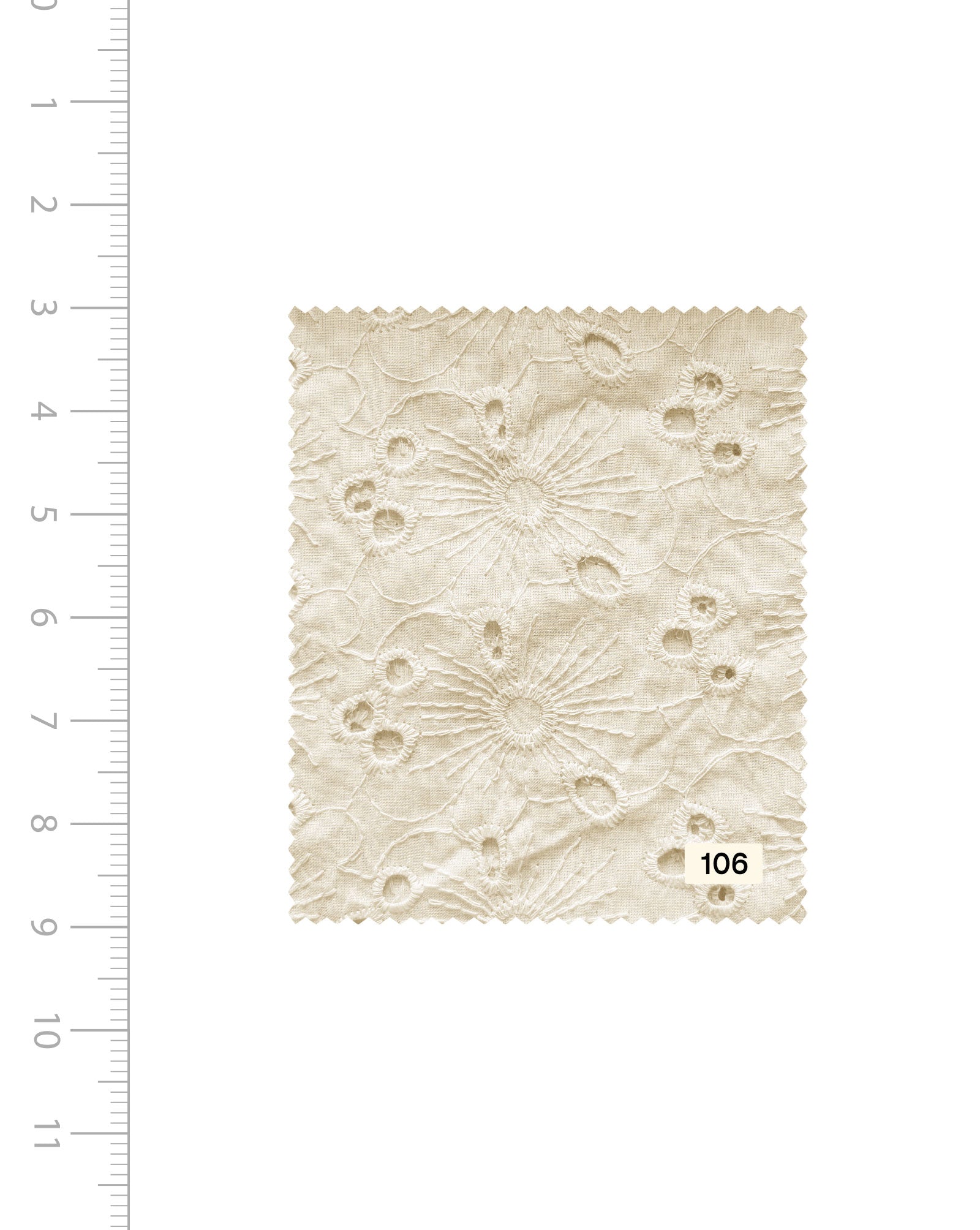 Schiffli Embroidery Cotton Fabric 46" (Greige) - 005 For sale