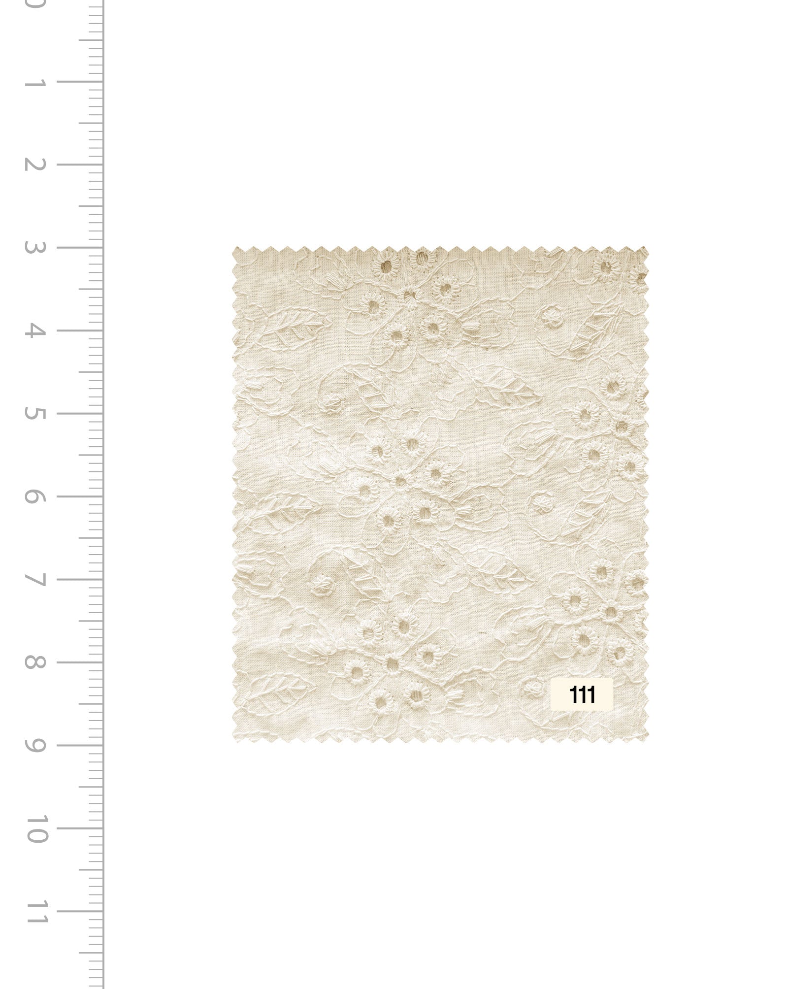Schiffli Embroidery Cotton Fabric 46" (Greige) - 005 Order Online