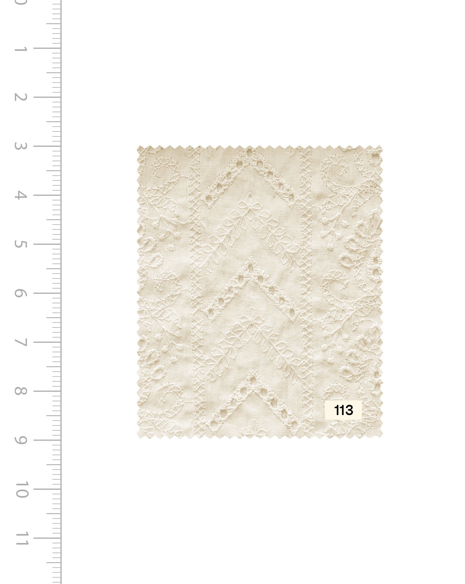 Schiffli Embroidery Cotton Fabric 46" (Greige) - 005 Buy Online