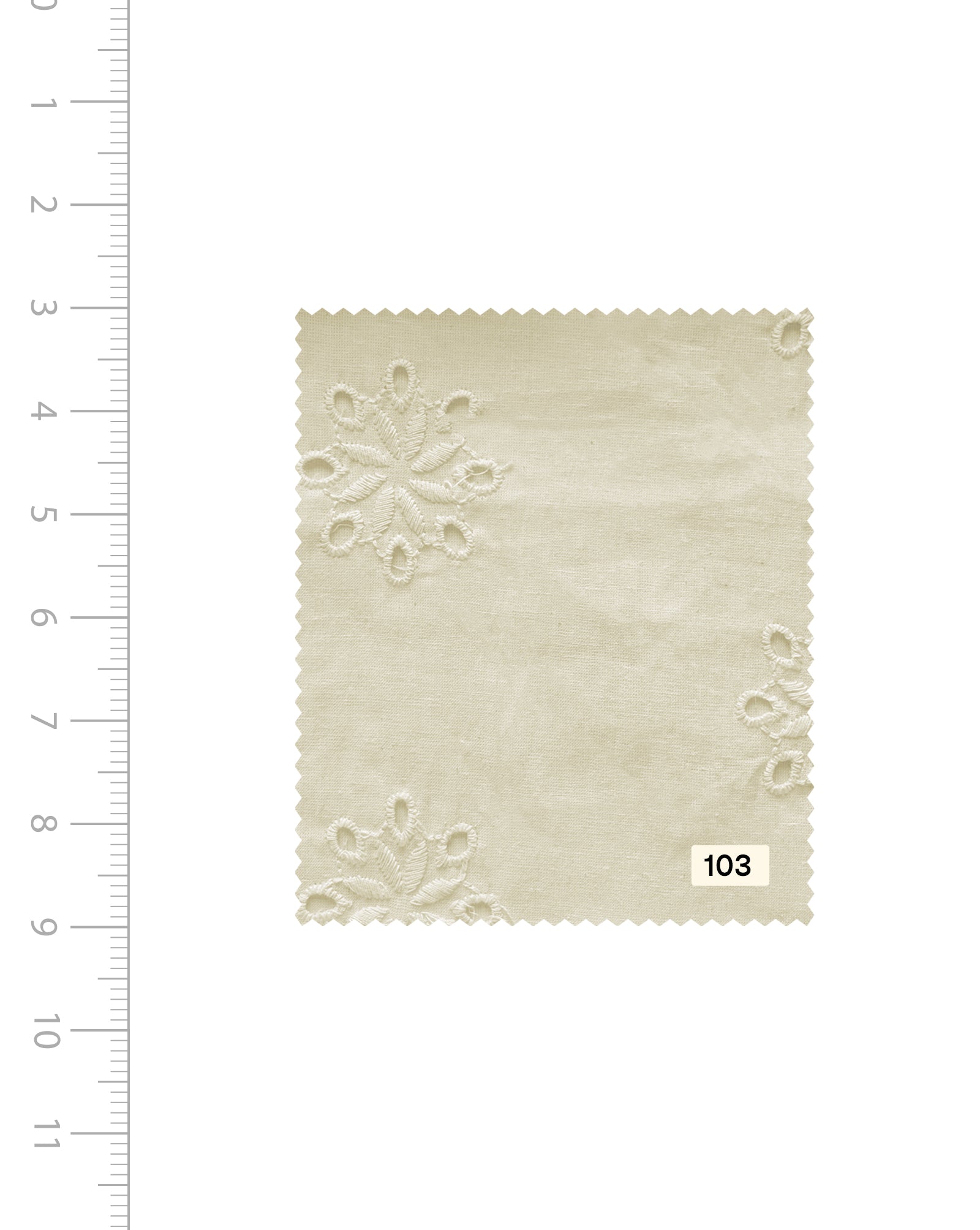 Schiffli Embroidery Cotton Fabric 46 (Greige) - 007 Online