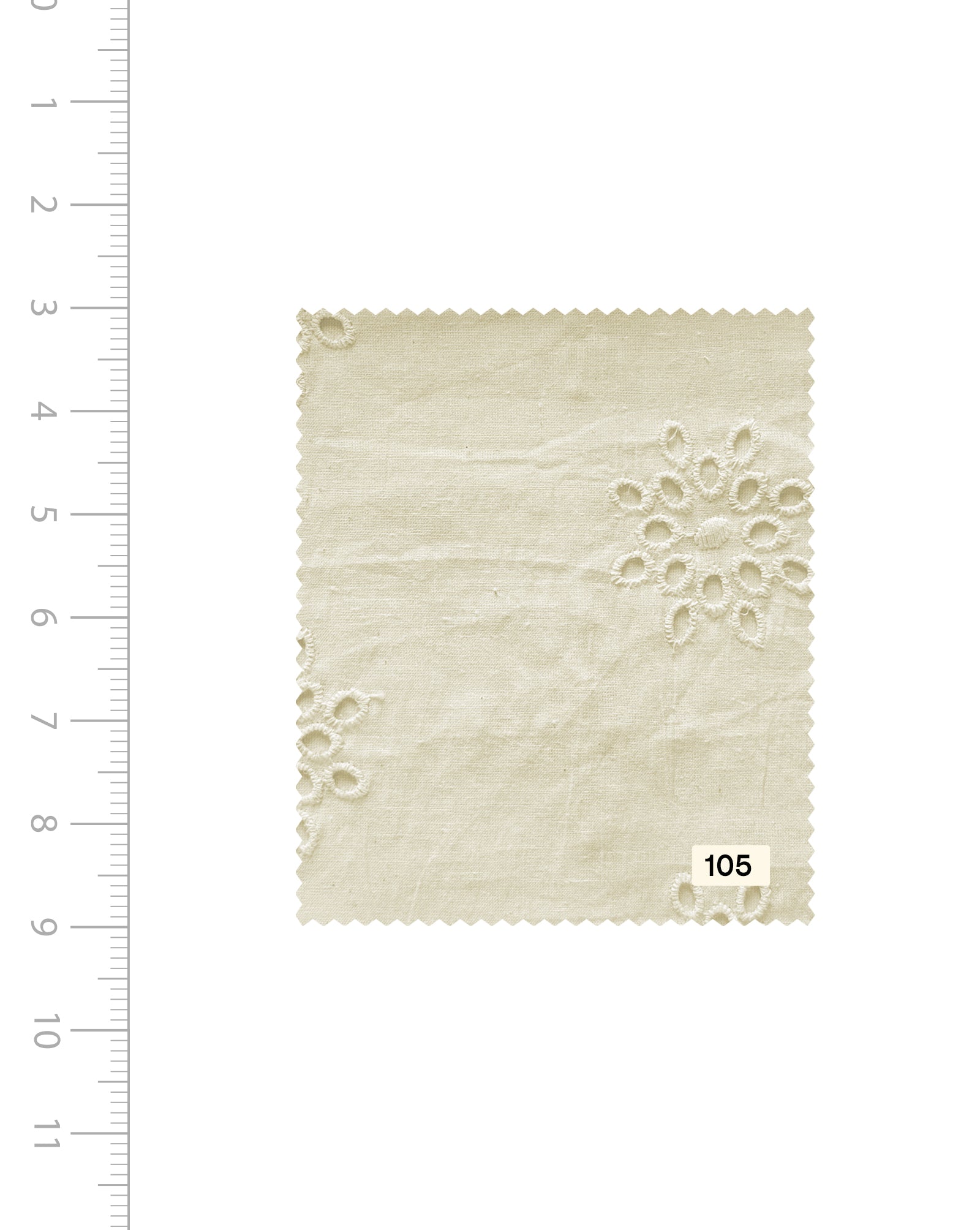 Schiffli Embroidery Cotton Fabric 46 (Greige) - 007 Buy Online