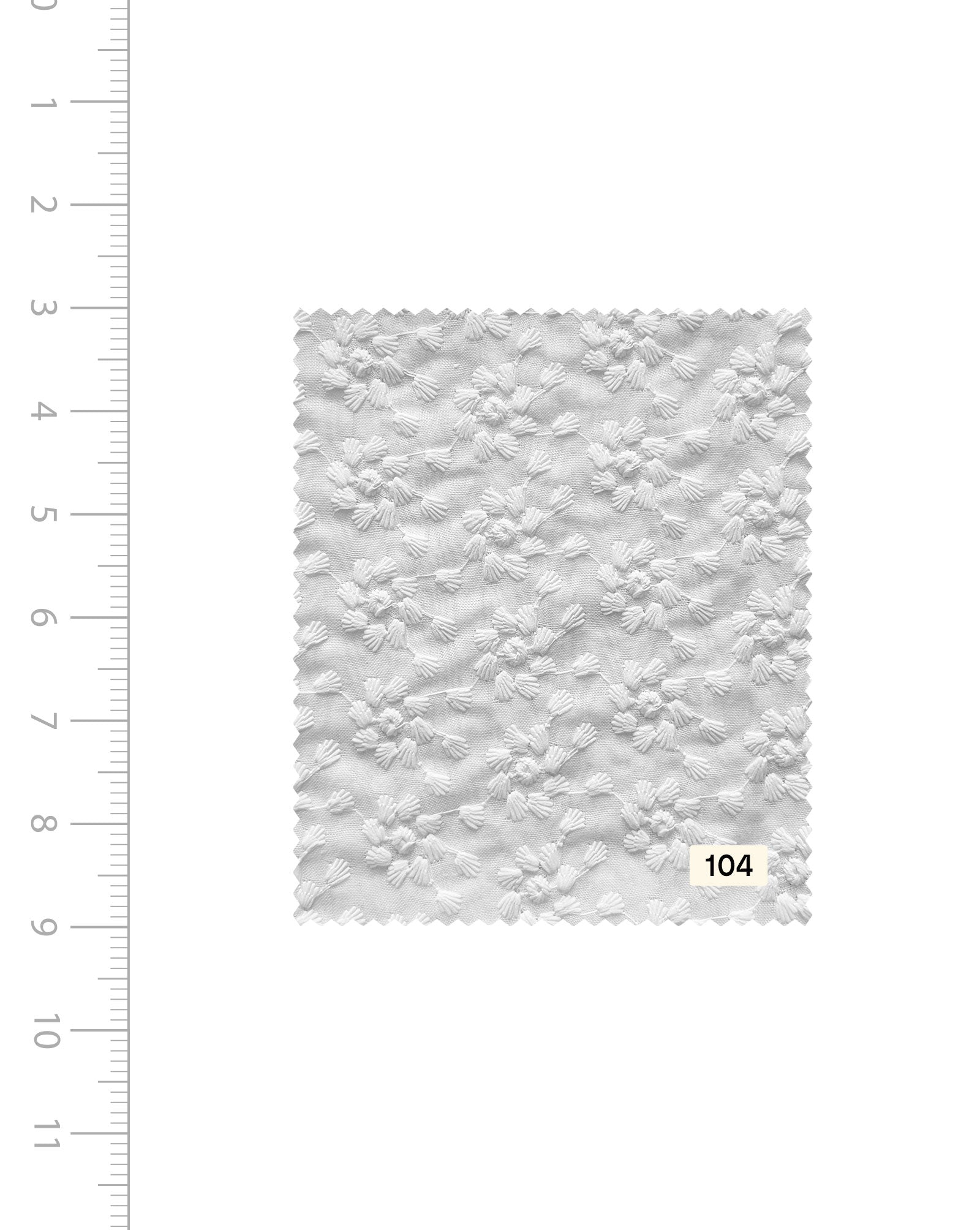 Buy Schiffli Blended Cotton Embroidery Fabric (Bleached) Now