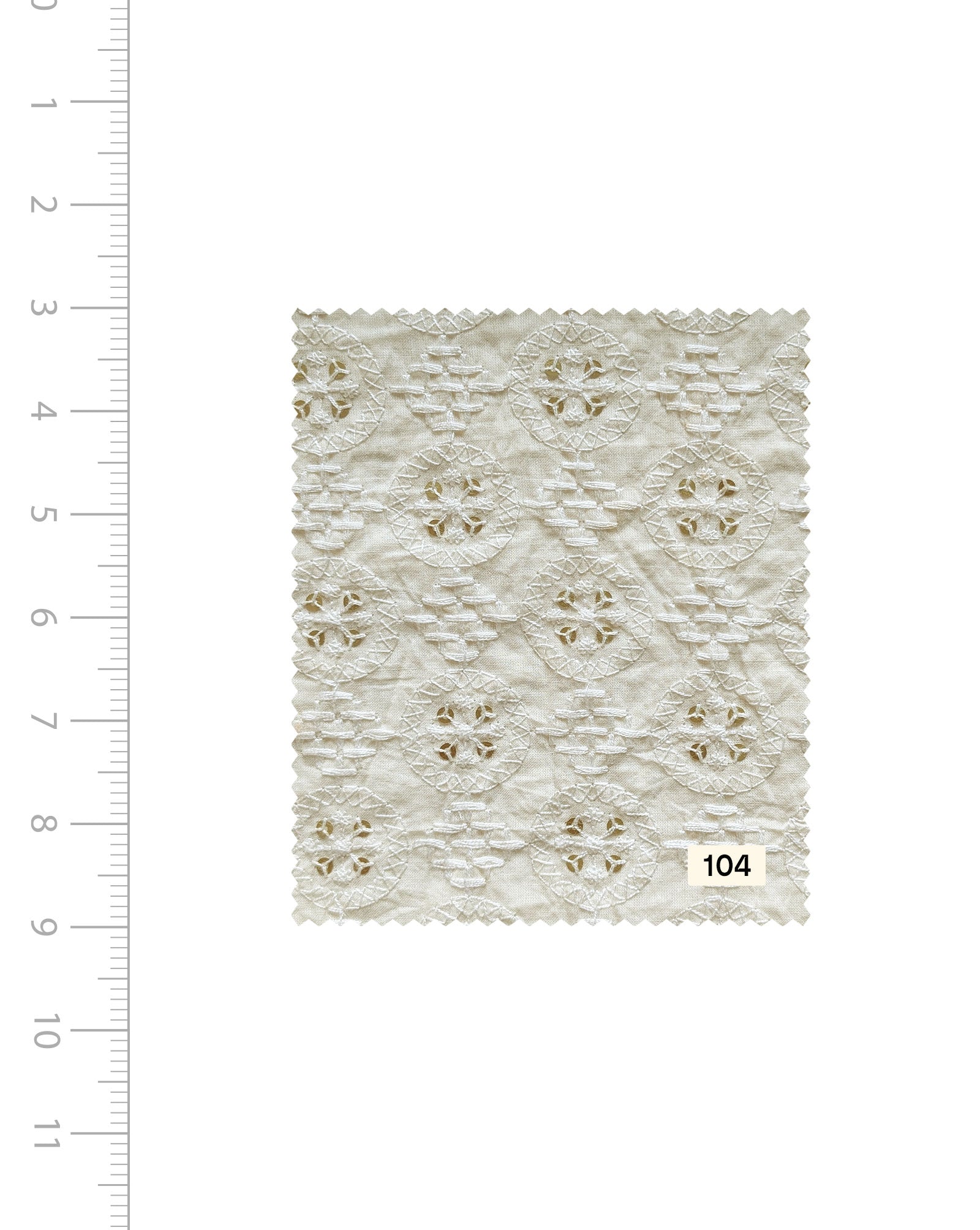 Order Schiffli Gold Sequins Embroidery Cotton Fabric 46" (Greige) Online