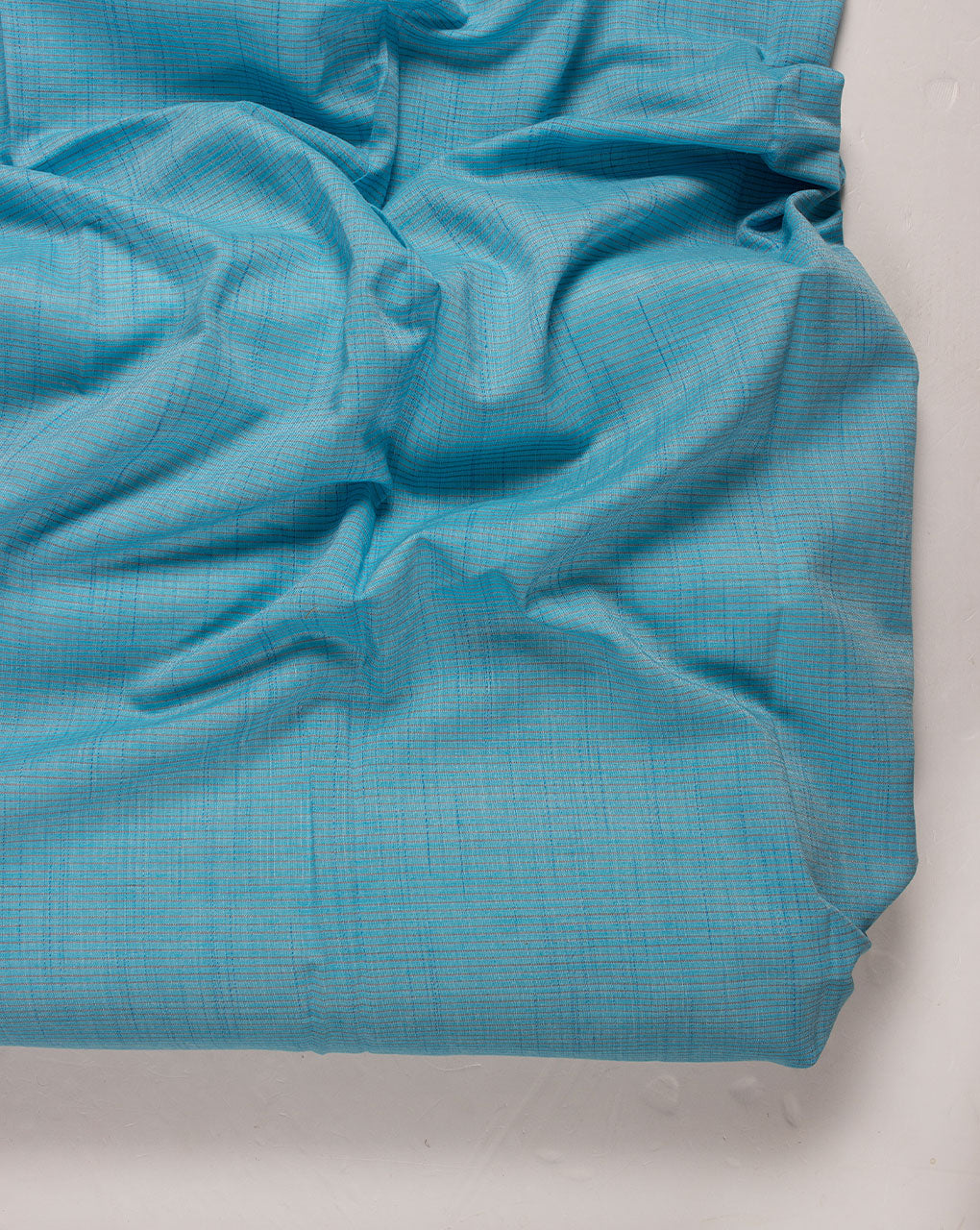 ( Pre Cut 1.25 MTR ) Stripes Woven Loom Textured Cotton Fabric