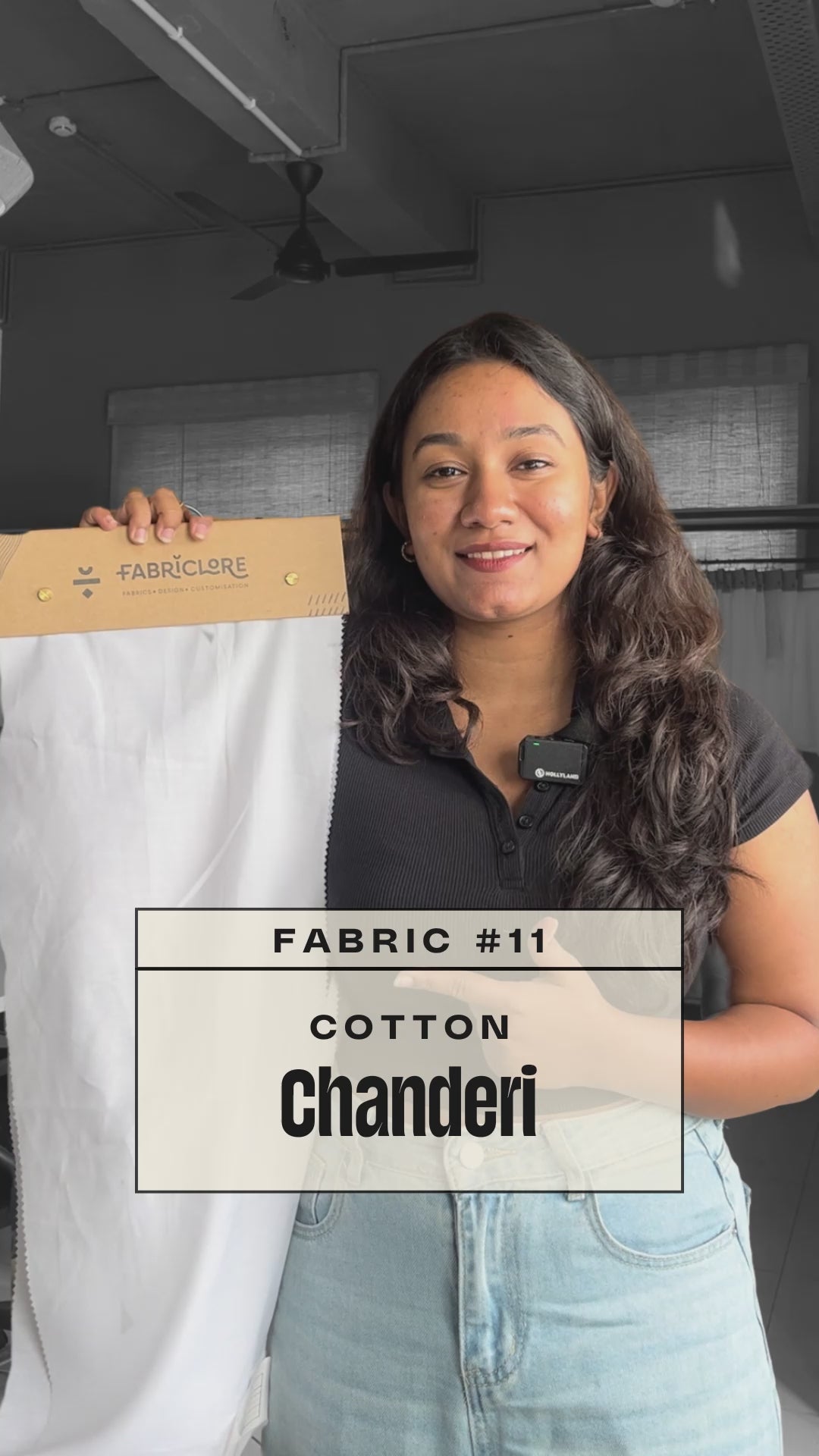 Cotton chanderi fabric