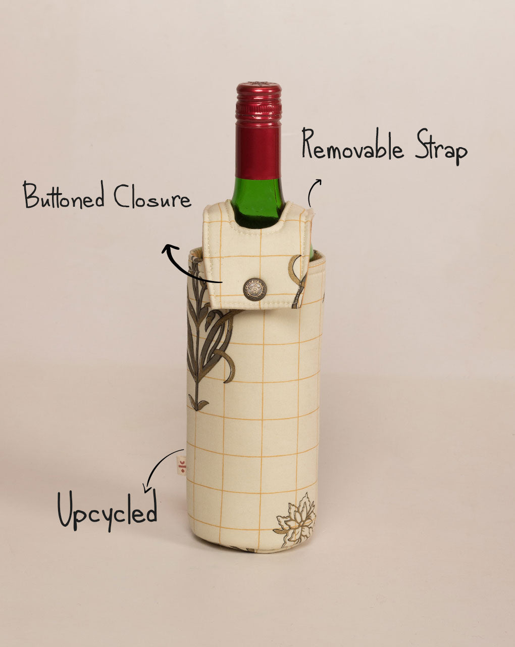 Handcrafted Wine Bottle Cover - Fabriclore.com