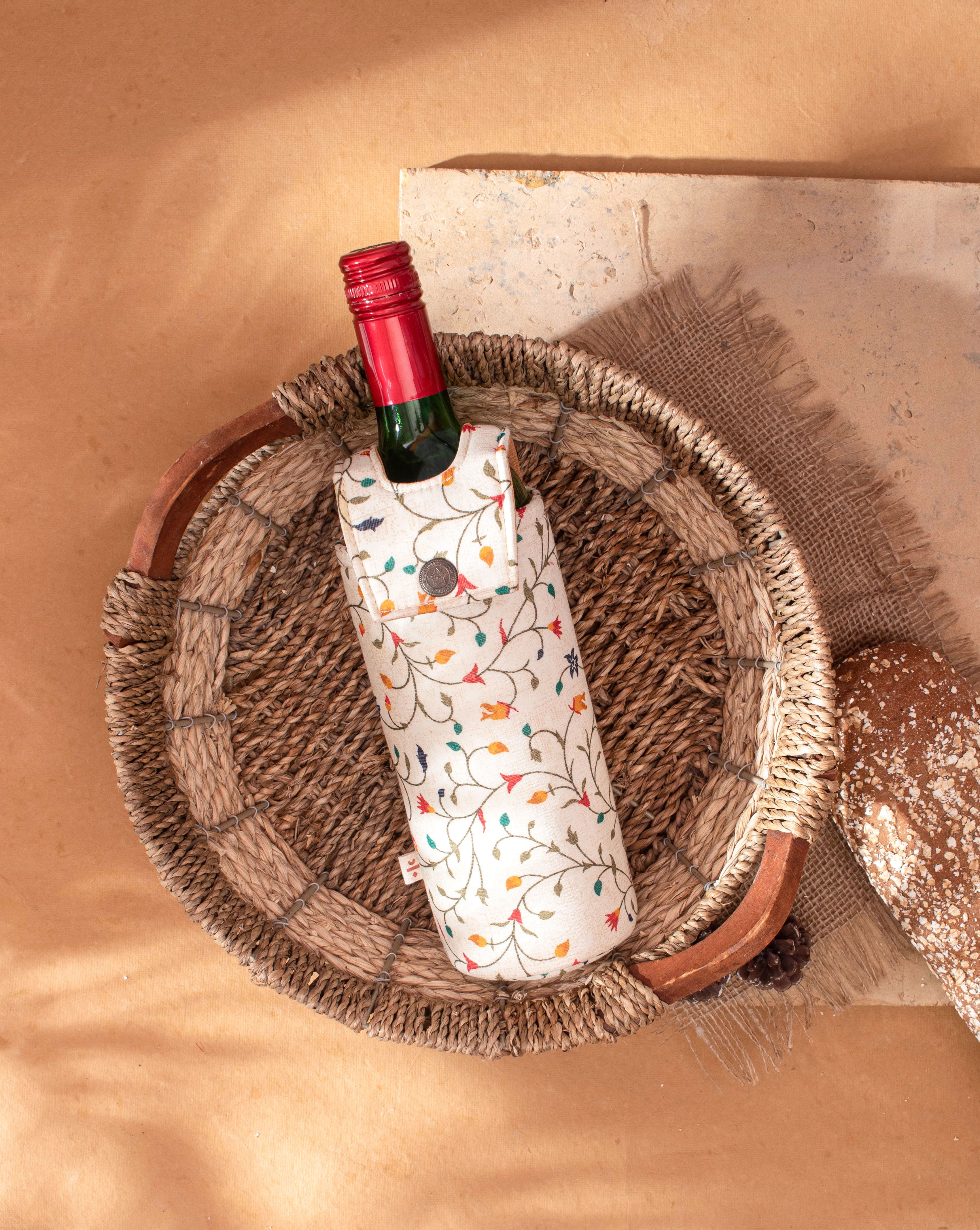 Handcrafted Wine Bottle Cover - Fabriclore.com
