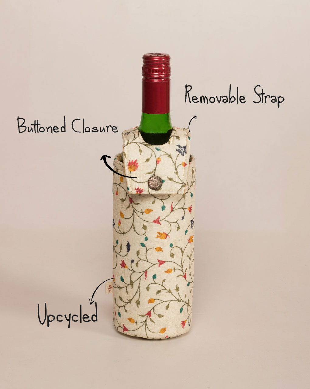 Handcrafted Wine Bottle Cover - Fabriclore.com