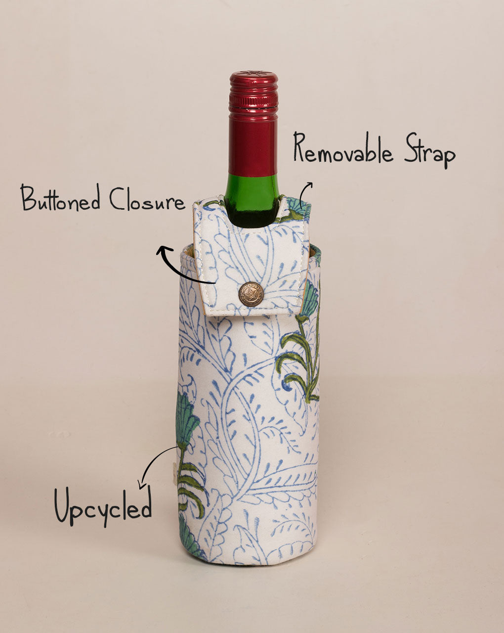 Handcrafted Wine Bottle Cover - Fabriclore.com