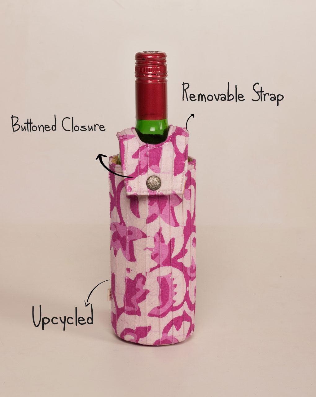 Handcrafted Wine Bottle Cover - Fabriclore.com