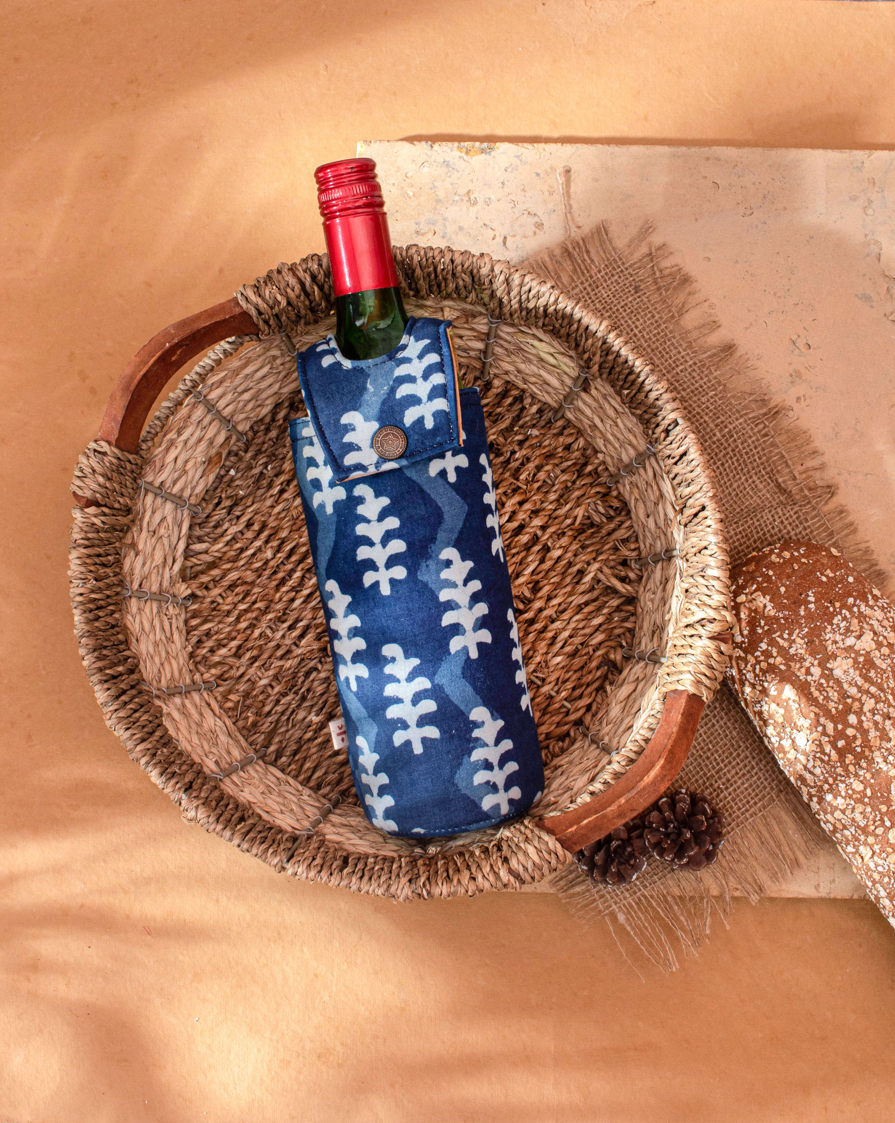 Handcrafted Wine Bottle Cover - Fabriclore.com