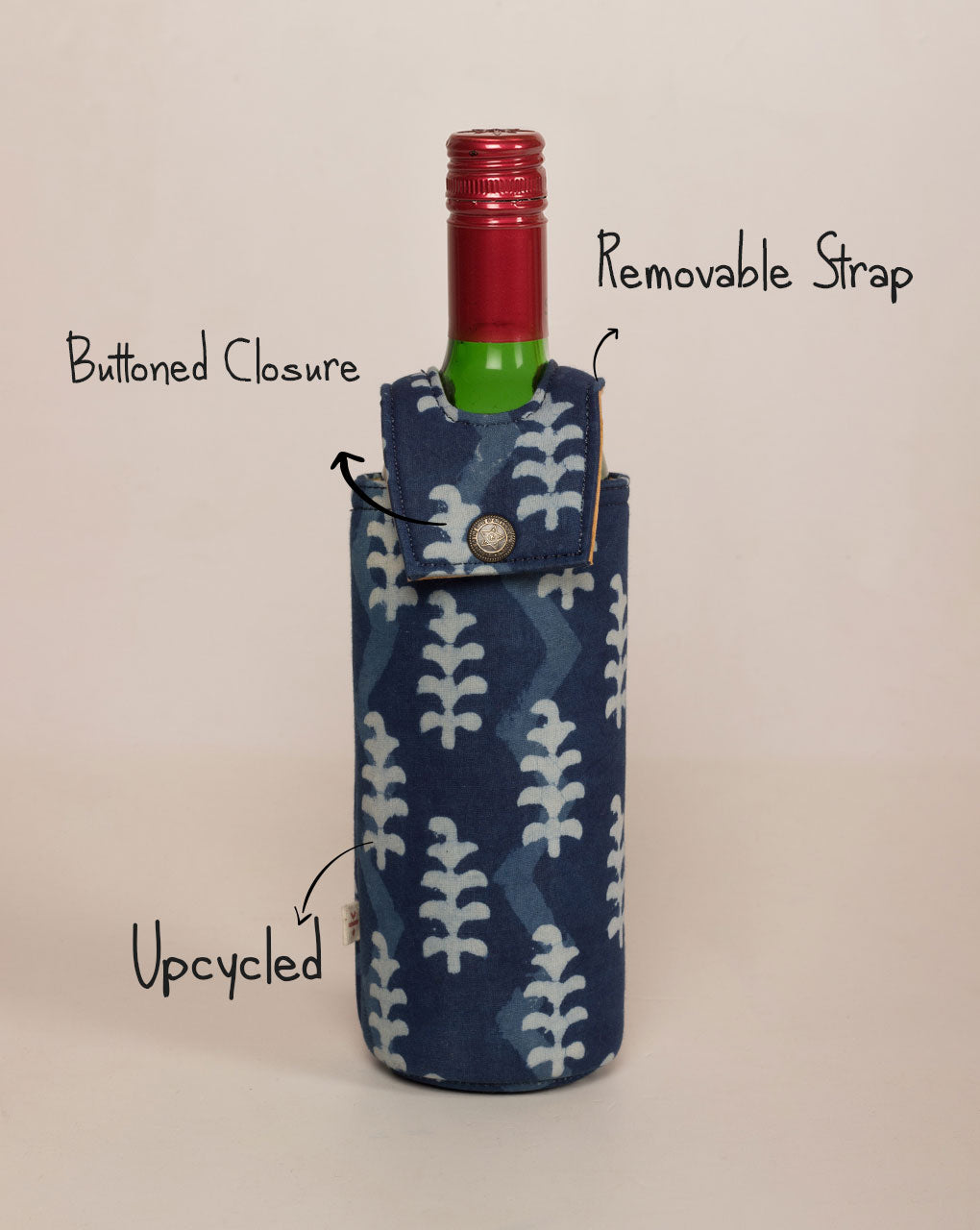 Handcrafted Wine Bottle Cover - Fabriclore.com