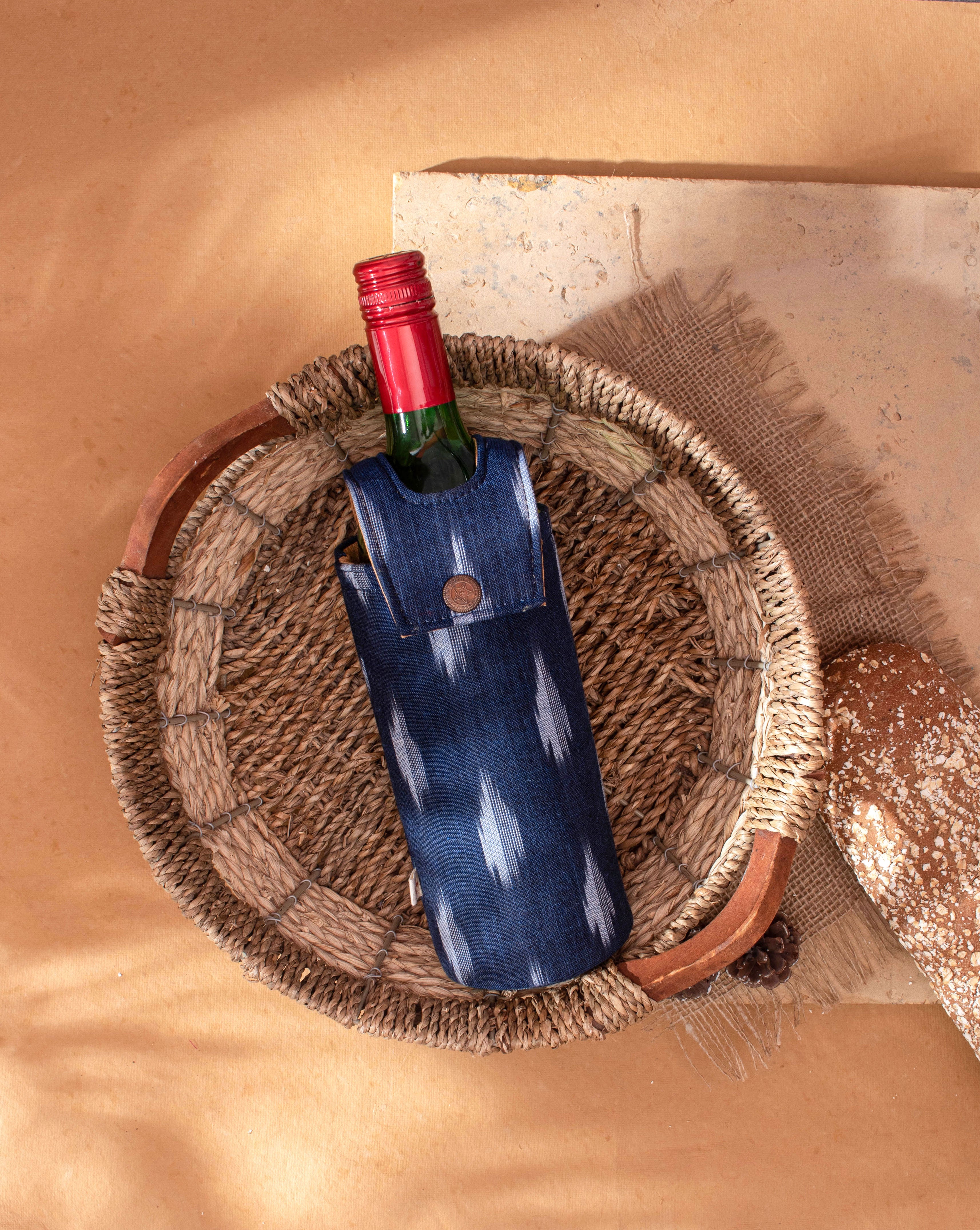 Handcrafted Wine Bottle Cover - Fabriclore.com