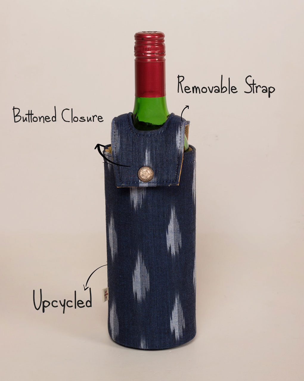 Handcrafted Wine Bottle Cover - Fabriclore.com
