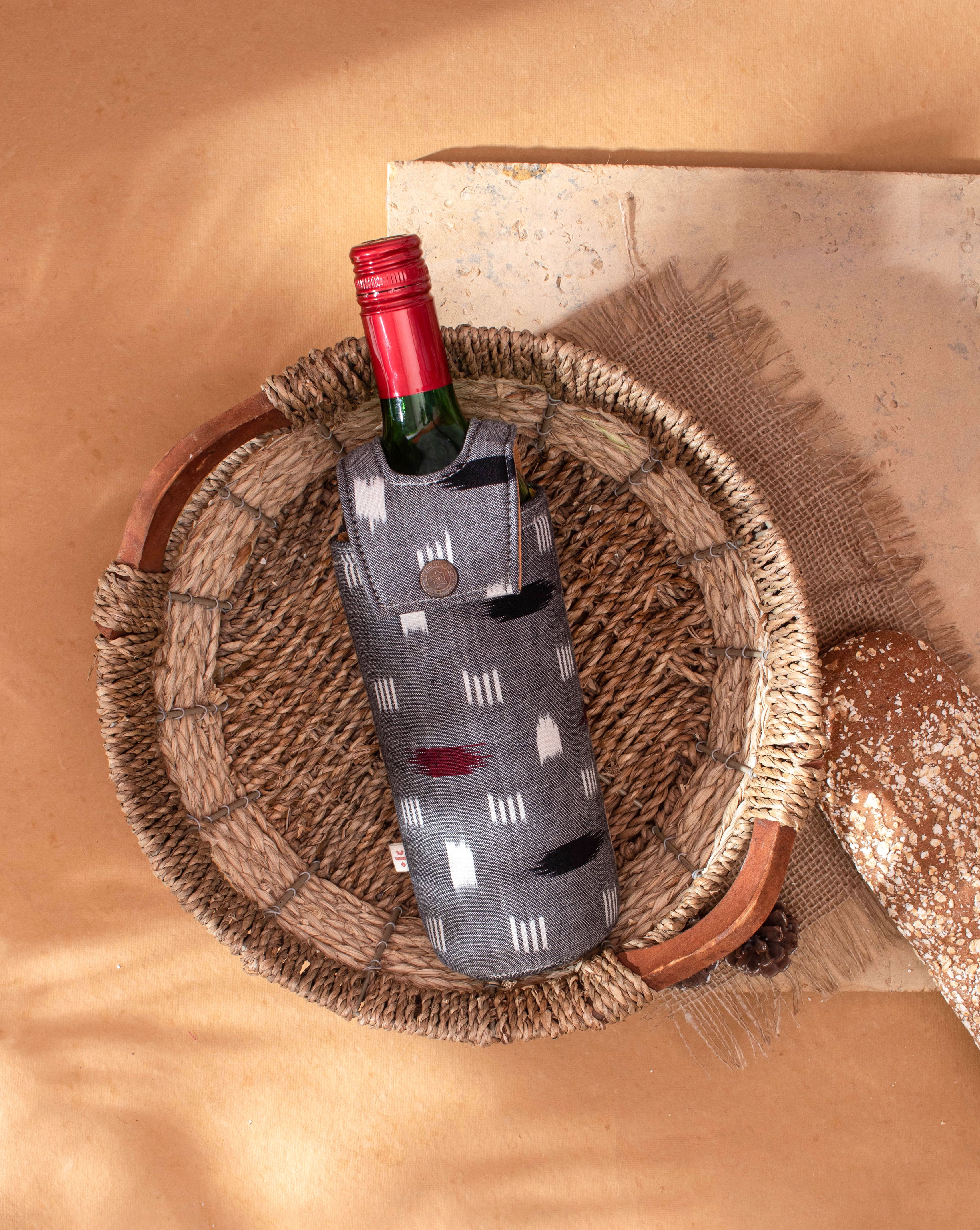 Handcrafted Wine Bottle Cover - Fabriclore.com