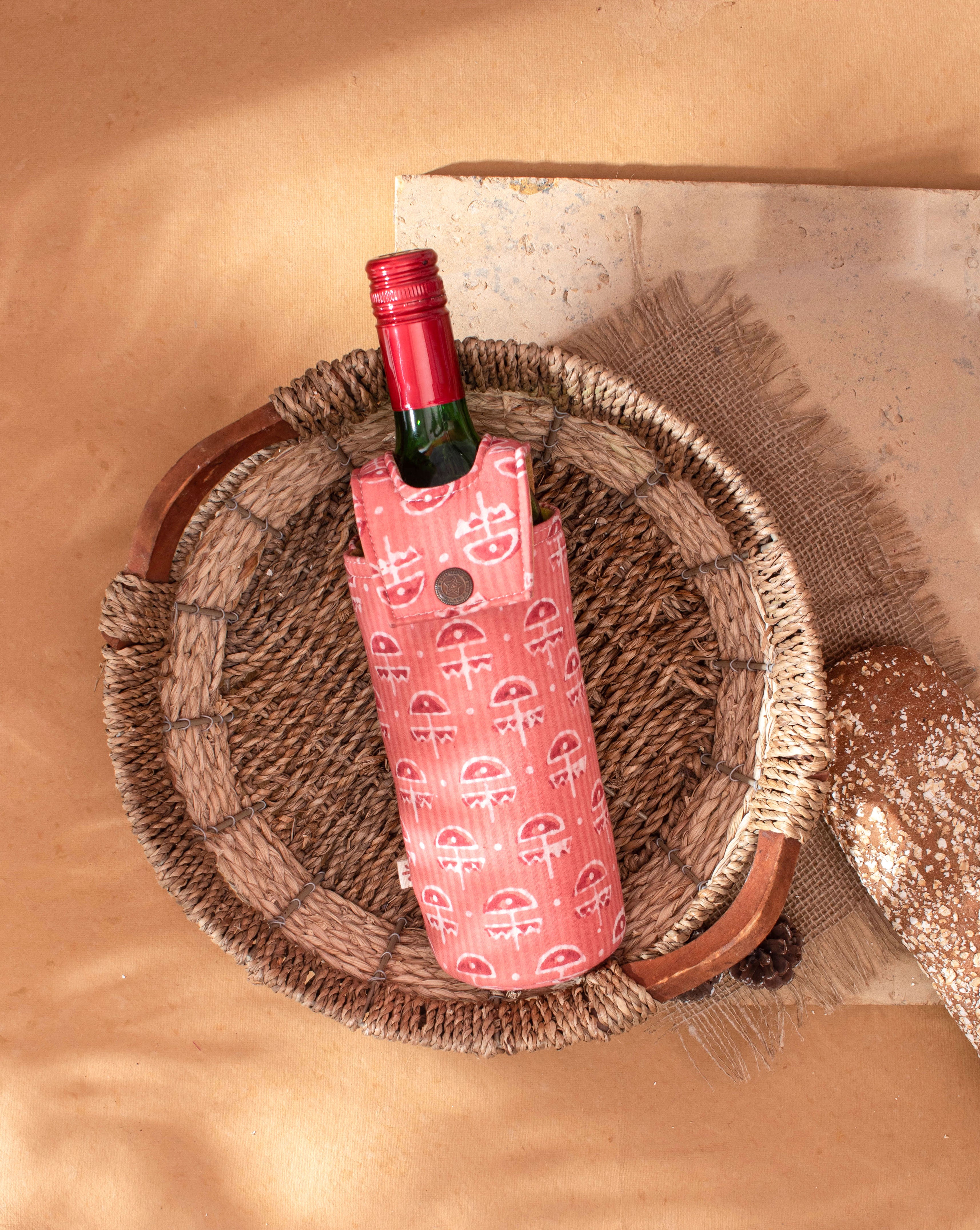 Handcrafted Wine Bottle Cover - Fabriclore.com